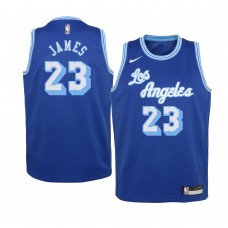 Youth Los Angeles Lakers #23 LeBron James 2020-21 Classic Edition Blue Jersey