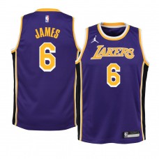 Youth Los Angeles Lakers LeBron James Statement Edition Jersey Purple