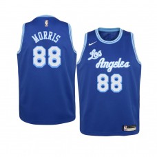 Youth Los Angeles Lakers Markieff Morris 2020-21 Hardwood Classics Swingman Blue Jersey