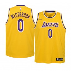 Youth Los Angeles Lakers Russell Westbrook Icon Edition Jersey Gold