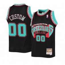 Youth Memphis Grizzlies Custom Reload Throwback Jersey Black