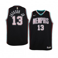 Youth Memphis Grizzlies #13 Jaren Jackson Jr. 2020-21 Hardwood Classics Black Jersey