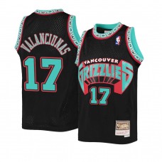 Youth Memphis Grizzlies Jonas Valanciunas Reload Throwback Jersey Black