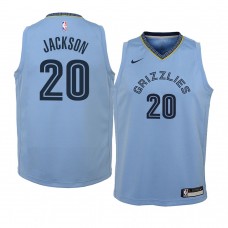 youth Memphis Grizzlies #20 Josh Jackson Statement Edition Jersey Blue