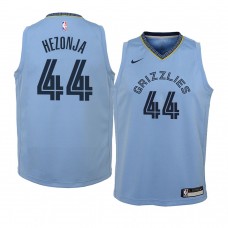 Youth Memphis Grizzlies #44 Mario Hezonja Statement Edition Light Blue Jersey