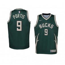 Youth Milwaukee Bucks Bobby Portis 2021 Earned Edition Swingman Portis Jersey