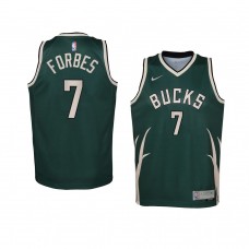 Youth Milwaukee Bucks Bryn Forbes 2021 Earned Edition Swingman Forbes Jersey