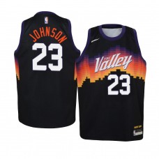 Youth Phoenix Suns #23 Cameron Johnson City Jersey Black