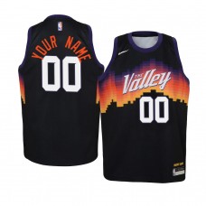 Youth Phoenix Suns #00 Custom City Jersey Black