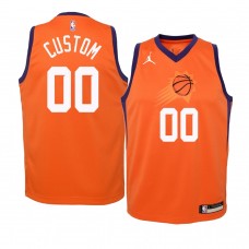 Youth Phoenix Suns #00 Custom Statement Jumpman Jersey Orange