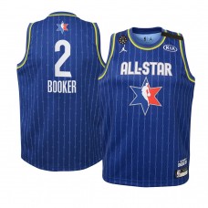 Youth Phoenix Suns #2 Devin Booker 2020 NBA All-Star Game Team LeBron Jersey Blue