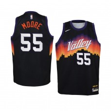 Youth Phoenix Suns #55 E'Twaun Moore City 2020 Trade Jersey Black