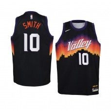 Youth Phoenix Suns #10 Jalen Smith 2020-21 City 2020 NBA Draft Black Jersey