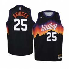 Youth Phoenix Suns #25 Mikal Bridges City Jersey Black